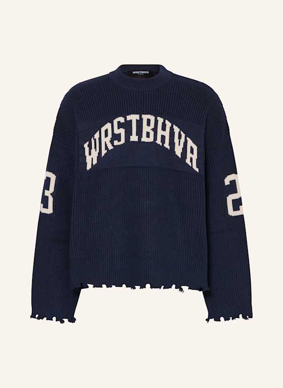 WRSTBHVR Pullover TOVE DUNKELBLAU/ CREME