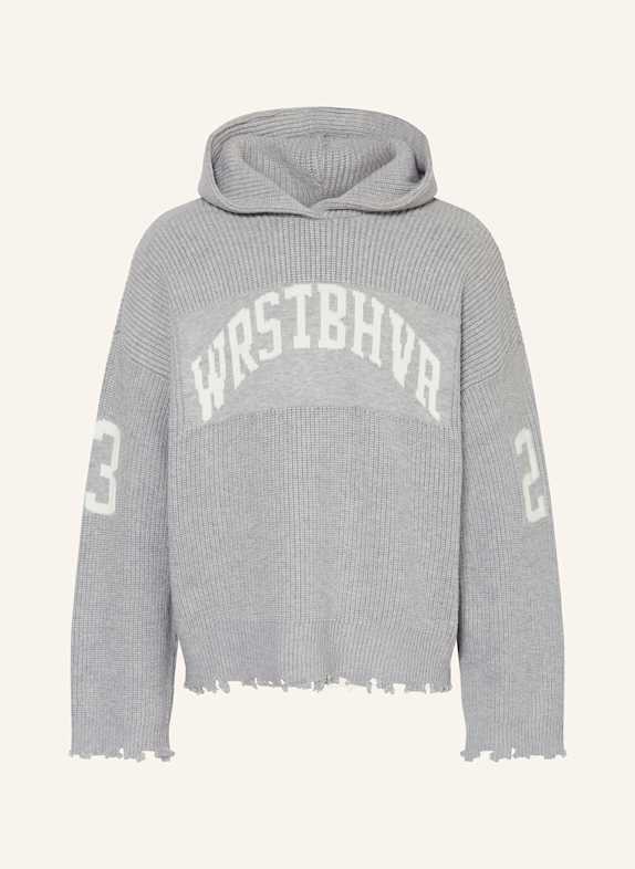 WRSTBHVR Hoodie TOVE HELLGRAU/ WEISS