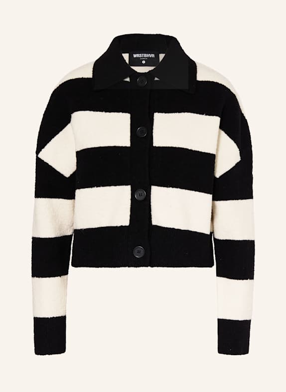 WRSTBHVR Strickjacke VERA SCHWARZ/ WEISS