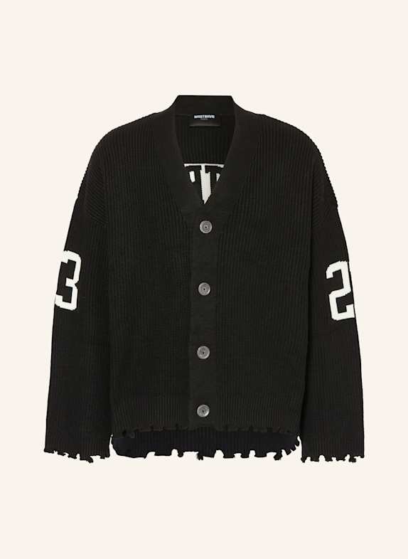 WRSTBHVR Cardigan TOVE BLACK/ CREAM
