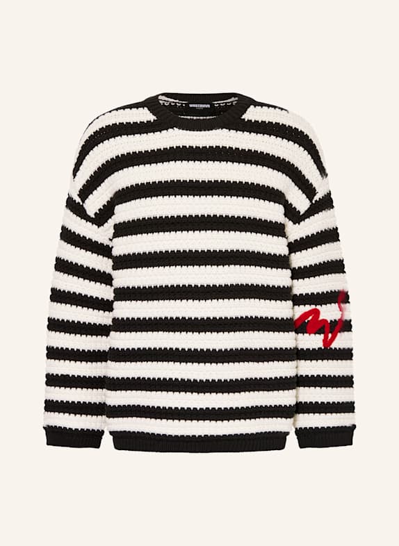 WRSTBHVR Pullover ALANA SCHWARZ/ WEISS/ ROT