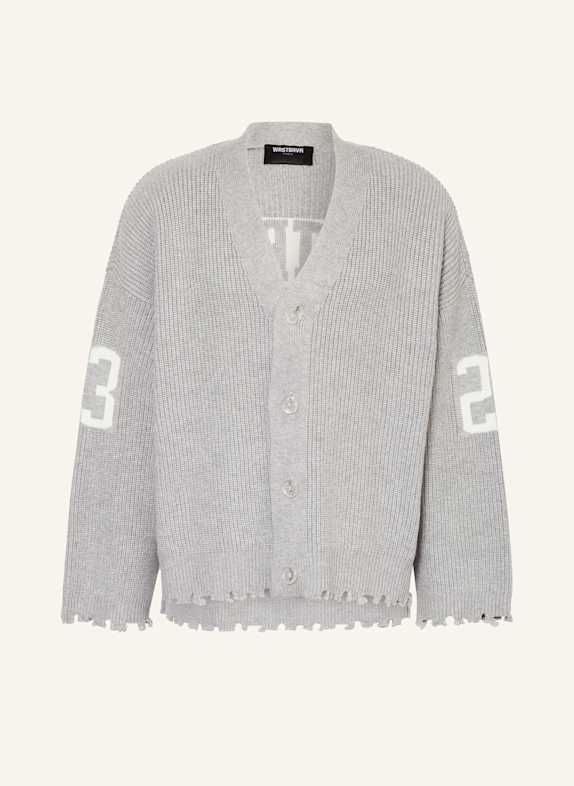 WRSTBHVR Cardigan TOVE LIGHT GRAY/ WHITE