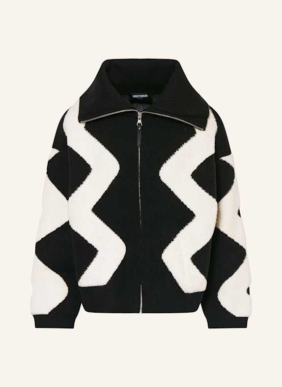 WRSTBHVR Cardigan BILLAL BLACK/ WHITE