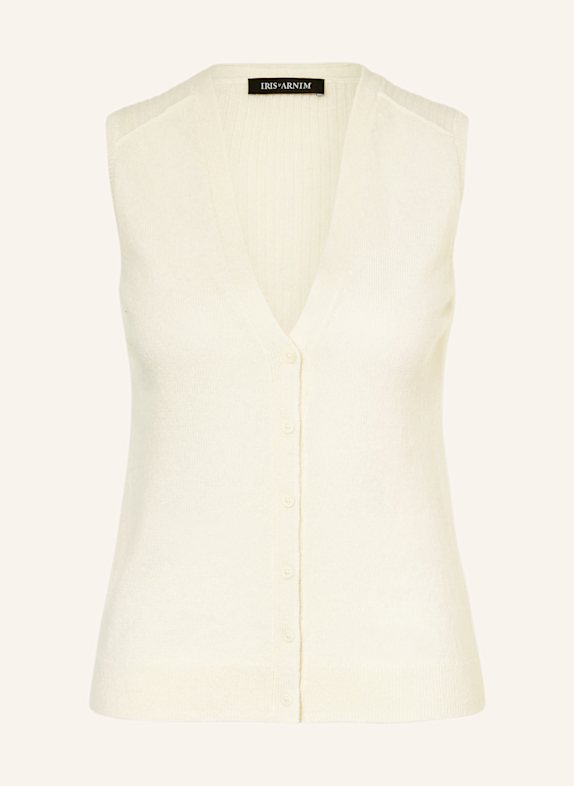 IRIS von ARNIM Strickweste PAVIA aus Cashmere ECRU