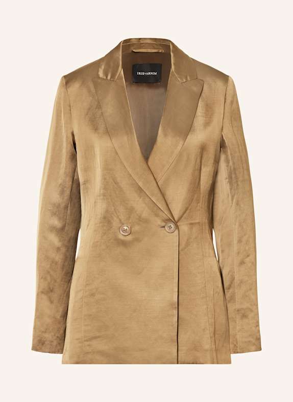 IRIS von ARNIM Blazer LEXIE mit Leinen BRAUN