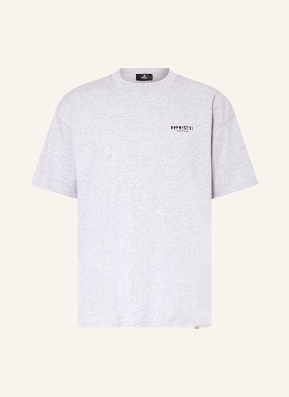 REPRESENT T-Shirt HELLGRAU/ SCHWARZ