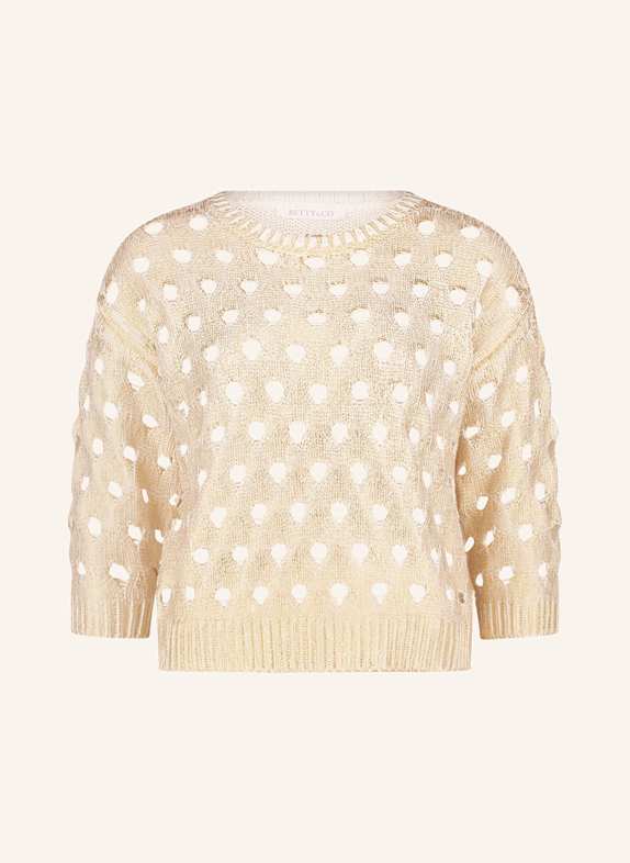 BETTY&CO Pullover mit 3/4-Arm GOLD