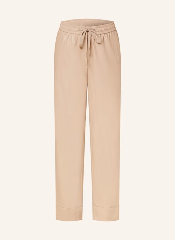 BETTY&CO Hose in Lederoptik TAUPE
