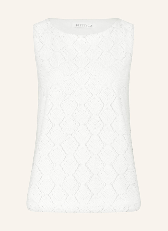BETTY&CO Top aus Spitze ECRU