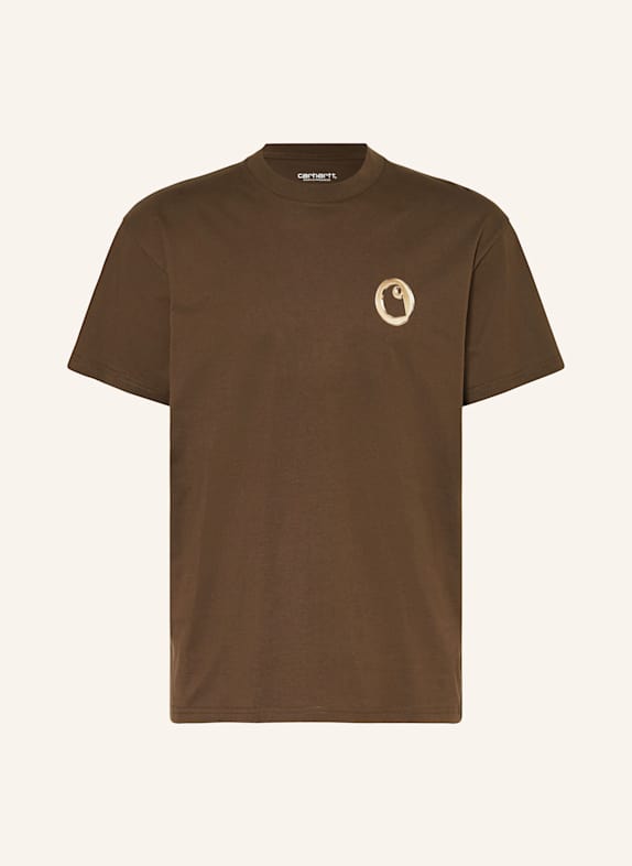 carhartt WIP T-Shirt LINKED CHARMS BRAUN