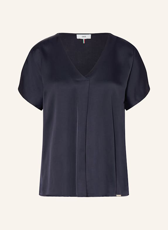 CINQUE Blusenshirt CIVANEA im Materialmix DUNKELBLAU