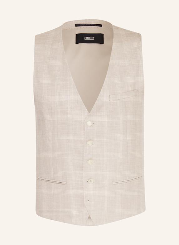 CINQUE Anzugweste CIVITRA Extra Slim Fit 22 hellbraun