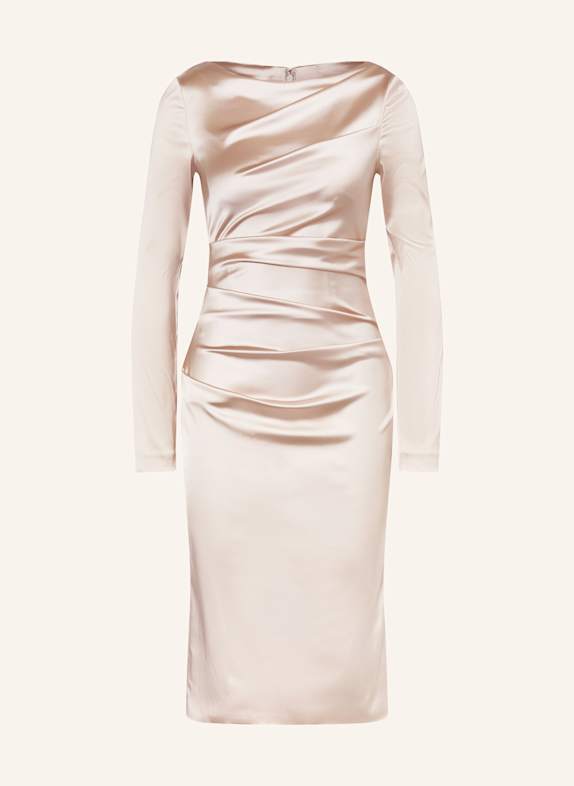 TALBOT RUNHOF Cocktailkleid aus Satin CREME
