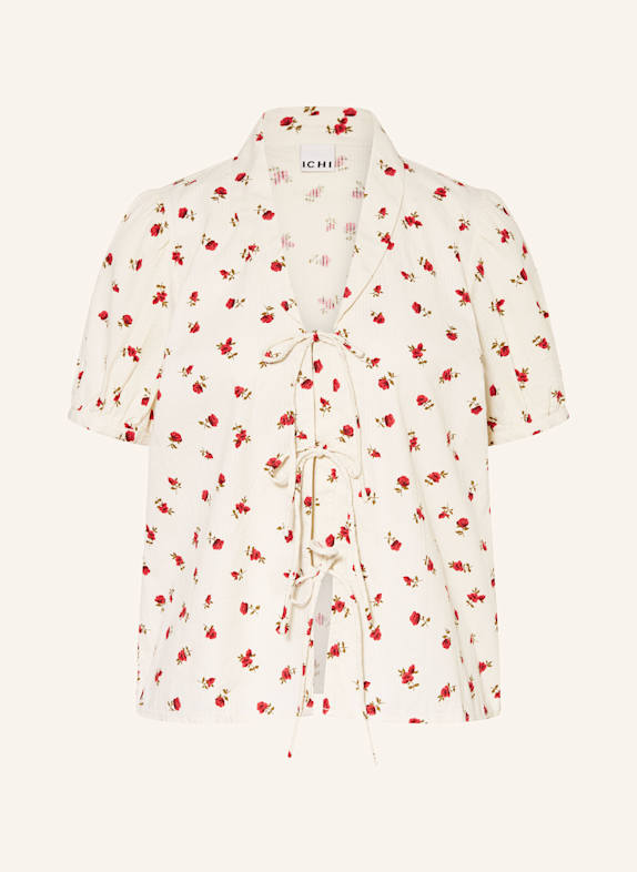 ICHI Blusenshirt IHROSEY ECRU/ ROT/ KHAKI