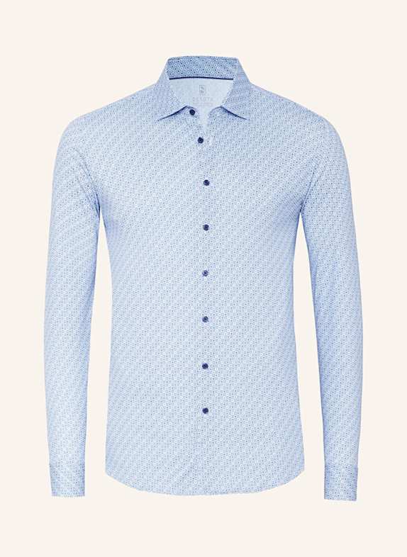 DESOTO Jerseyhemd Slim Fit HELLGRAU/ GRAU/ HELLBLAU