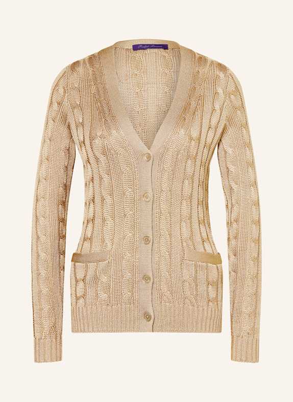 RALPH LAUREN Collection Strickjacke aus Seide HELLBRAUN
