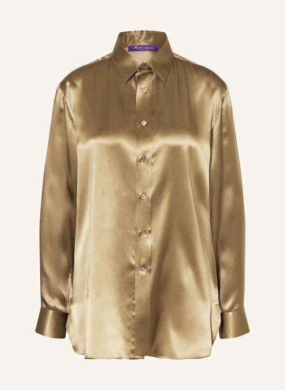 RALPH LAUREN Collection Hemdbluse ADRIEN aus Seide KHAKI