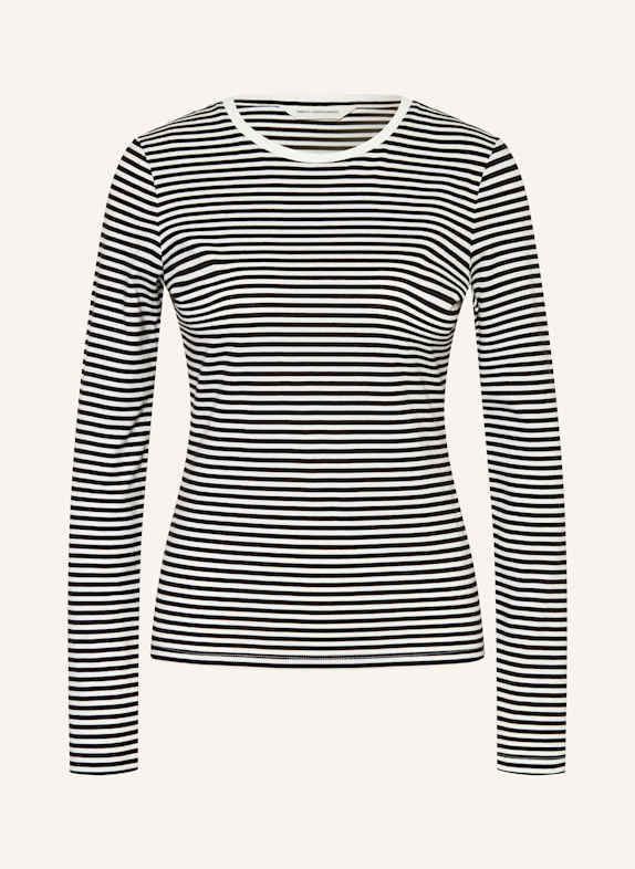 MSCH COPENHAGEN Longsleeve MSCHGEMMA HADREA SCHWARZ/ WEISS