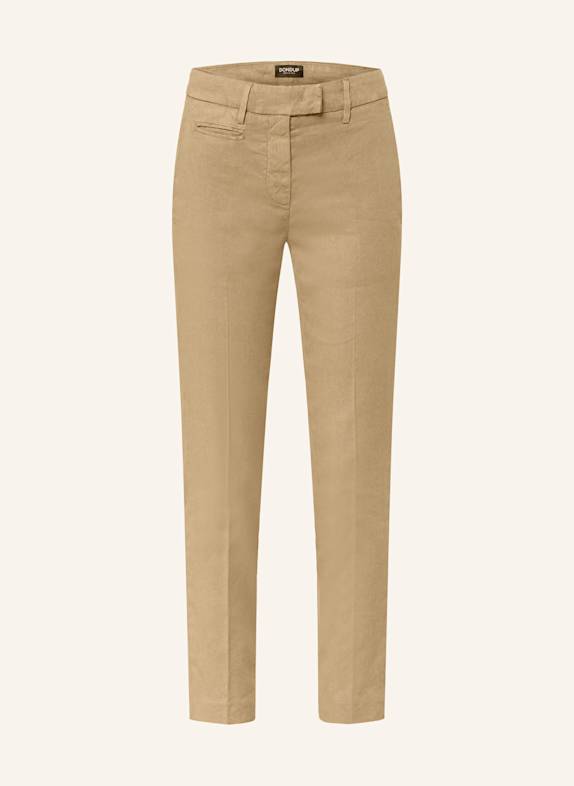 Dondup Trousers with linen BEIGE