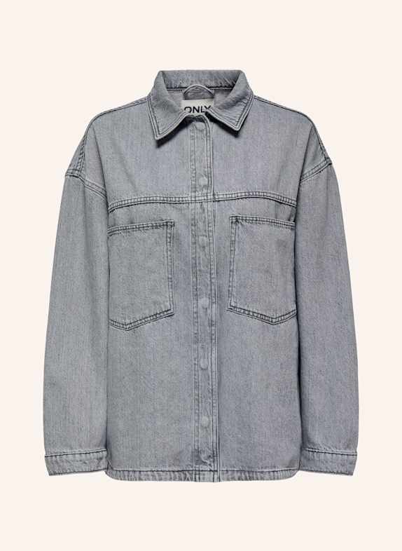 ONLY Džínová bunda ŠEDÁ