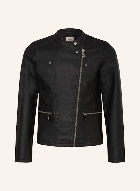ONLY Jacke in Lederoptik SCHWARZ