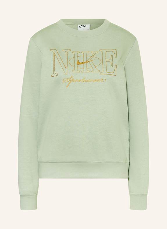 Nike Bluza nierozpinana JASNOZIELONY
