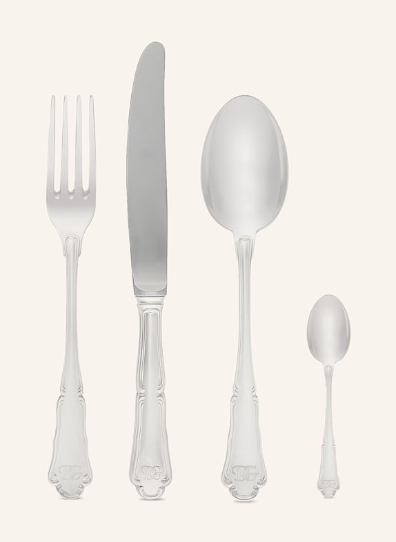 DOLCE & GABBANA CASA 4-tlg. Besteck-Set SILVER