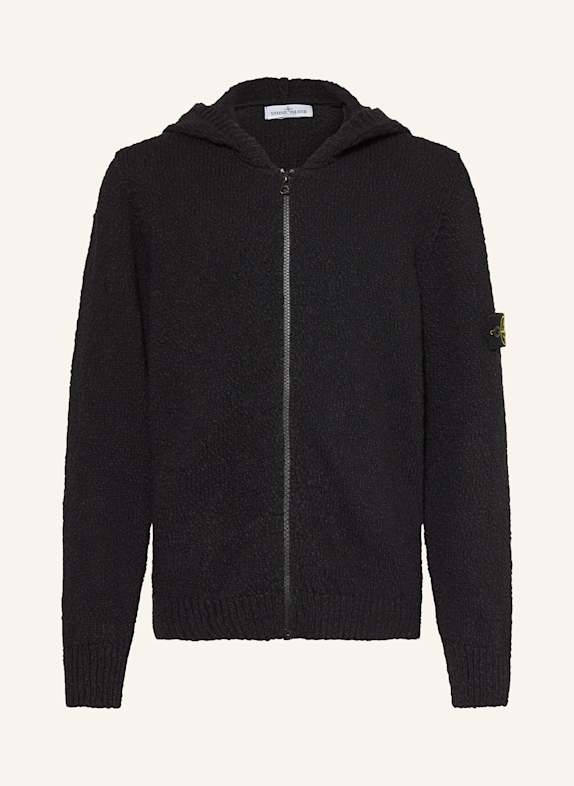 STONE ISLAND JUNIOR Strickjacke SCHWARZ