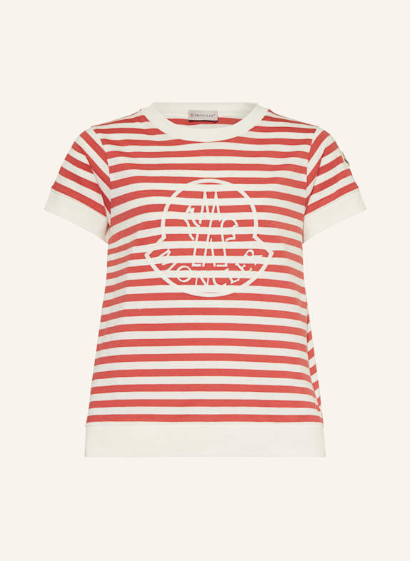 MONCLER enfant T-shirt ECRU / JASNOCZERWONY