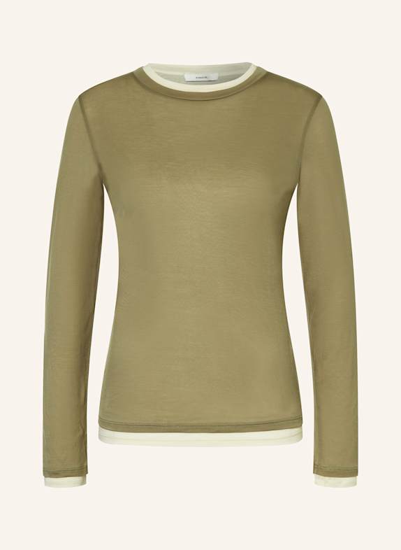 VINCE Longsleeve KHAKI/ ECRU