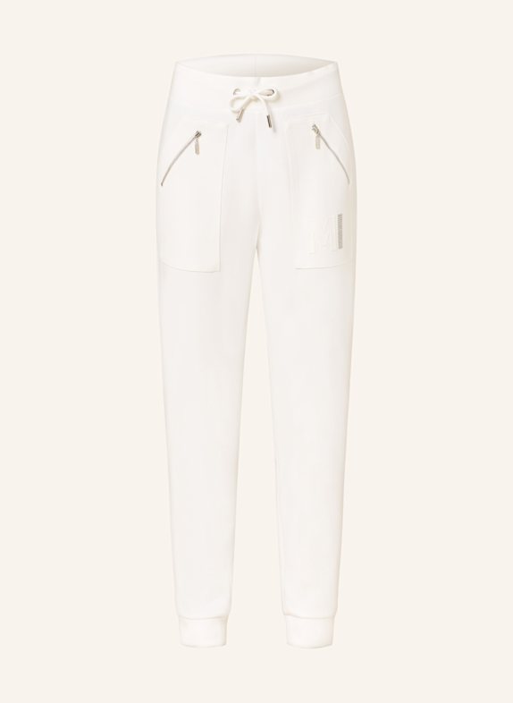 monari Sweatpants mit Schmucksteinen WEISS