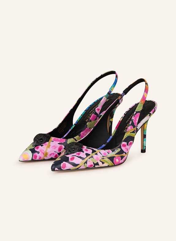 KURT GEIGER Slingpumps BELGRAVIA mit Schmucksteinen PINK/ GRÜN/ SCHWARZ