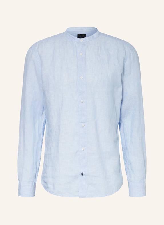OLYMP Leinenhemd Casual regular fit mit Stehkragen HELLBLAU