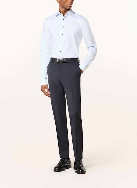 OLYMP Hemd No. Six super slim mit extralangem Arm WEISS / HELLBLAU