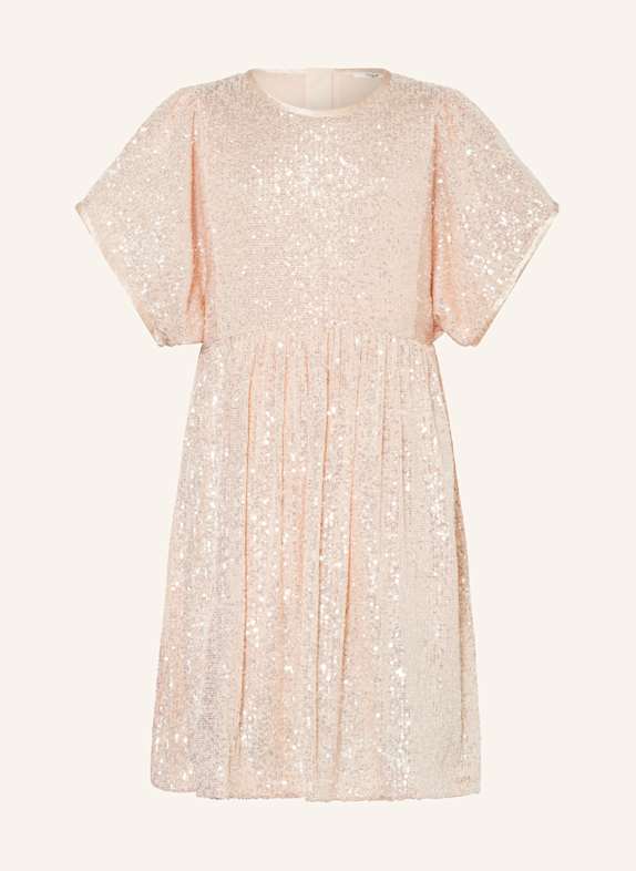 Chloé Kleid mit Pailletten HELLORANGE
