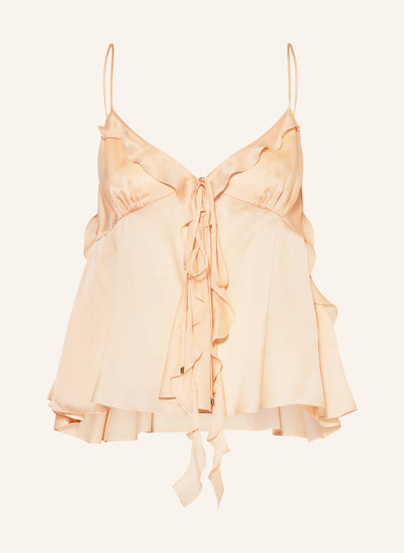 Chloé Blusentop aus Seide LACHS