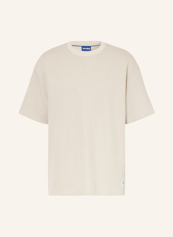 HUGO BLUE T-Shirt NUWAFFLE BEIGE