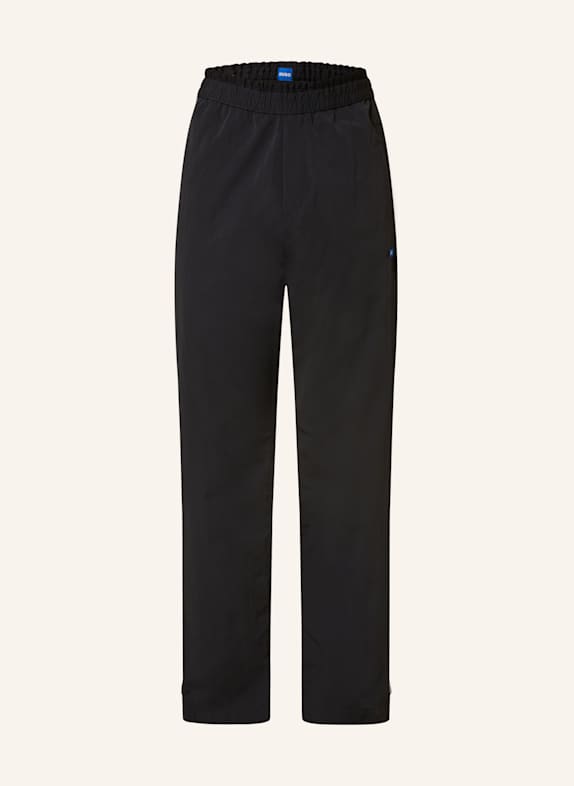 HUGO BLUE Hose GABLO Regular Fit im Materialmix SCHWARZ