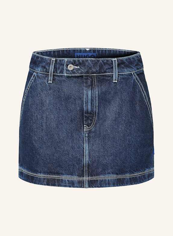 HUGO BLUE Gemustertes Hemd mit hohem Baumwollanteil und T-Shirt 27 J 412 NAVY