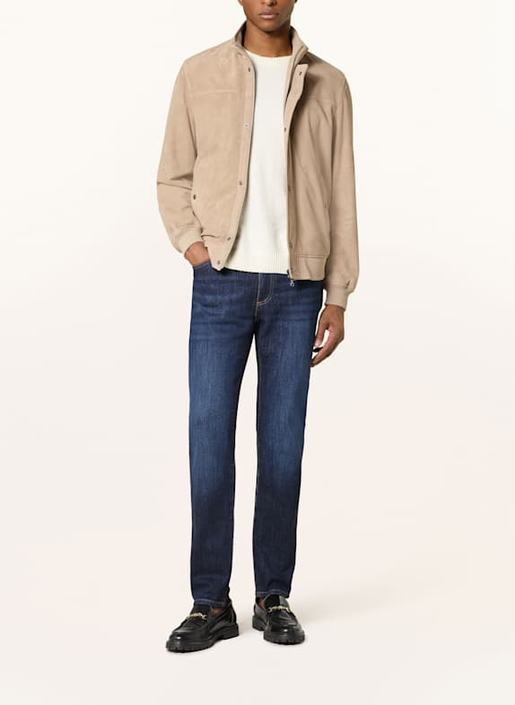 PAUL & SHARK Leren blouson BEIGE