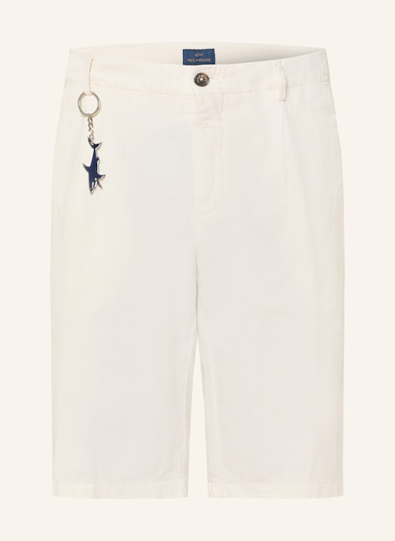 PAUL & SHARK Shorts with linen CREAM