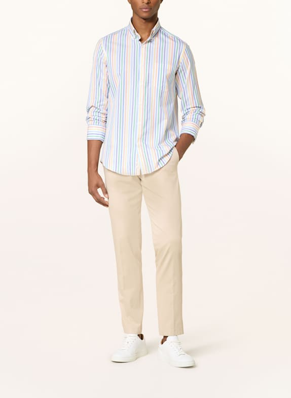 PAUL & SHARK Cămașă Slim Fit ALB / ALBASTRU / VERDE