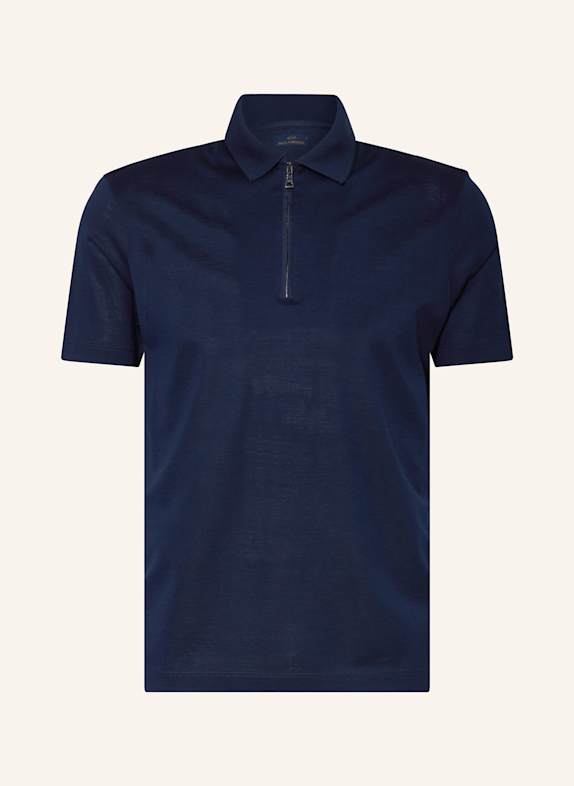 PAUL & SHARK Piqué-Poloshirt DUNKELBLAU