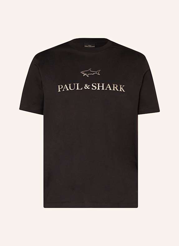 PAUL & SHARK T-Shirt SCHWARZ/ GOLD