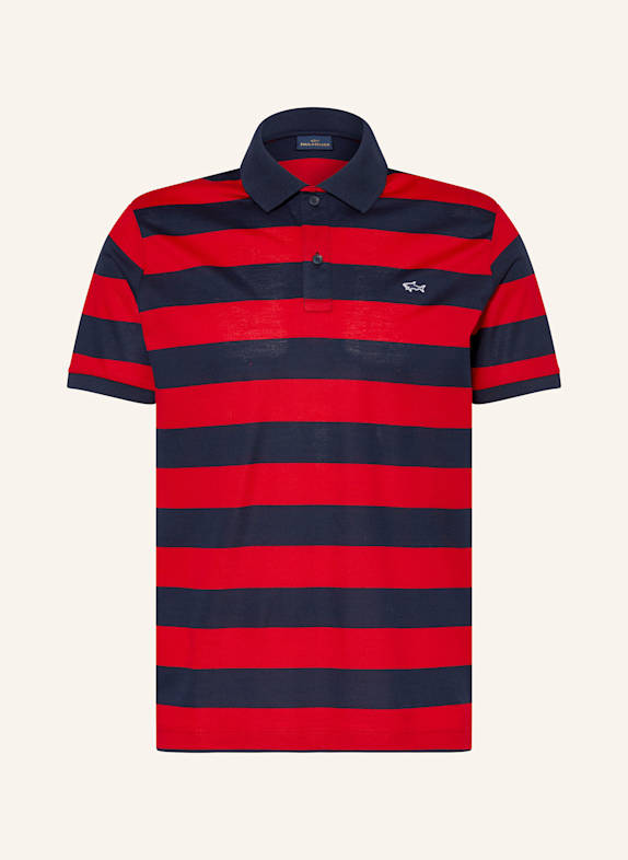 PAUL & SHARK Piqué-Poloshirt ROT/ DUNKELBLAU