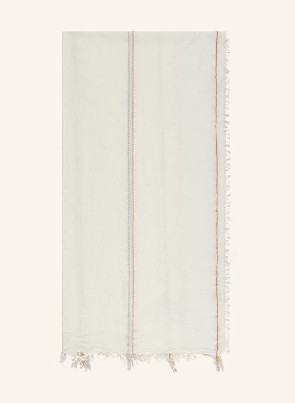 CODELLO Schal mit Glitzergarn ECRU