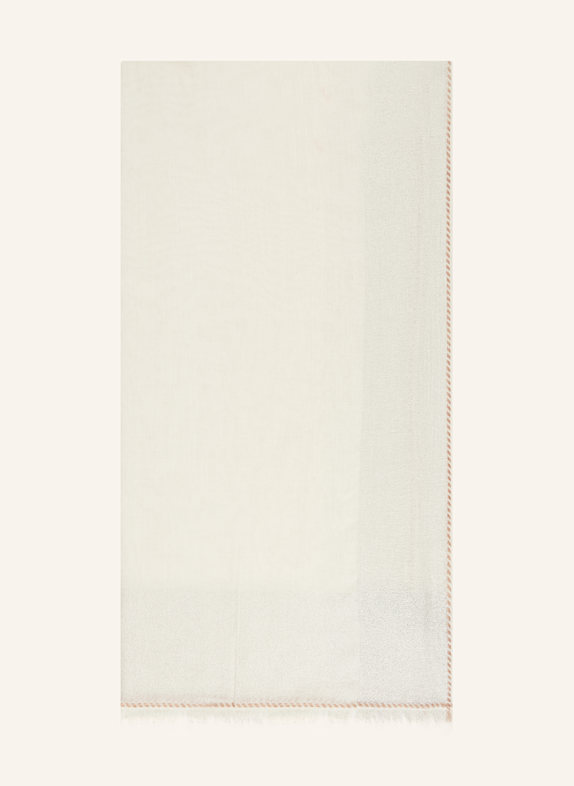 CODELLO Schal mit Glitzergarn ECRU