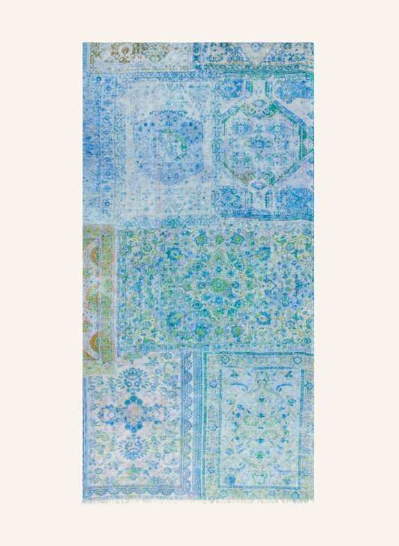 CODELLO Schal BLAU/ GRÜN/ HELLBLAU