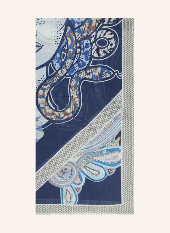 CODELLO Schal BLAU/ HELLBLAU