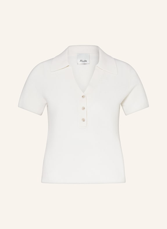 ALLUDE Strickshirt mit Cashmere ECRU